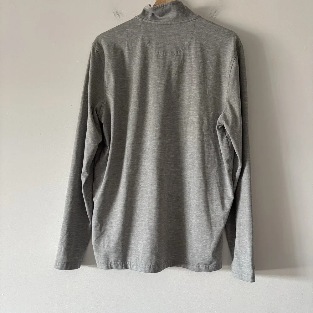 Kansas City Chiefs Antigua‎ 1/4 Zip Pullover Shirt Gray Men's M Gym Athleisure